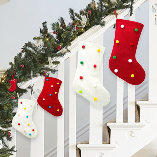 Julestrømper Merry Christmas Sokker HVIT S White S