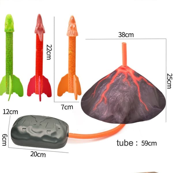 Dinosaur Rocket Launcher til børn affyring op til 100 ft