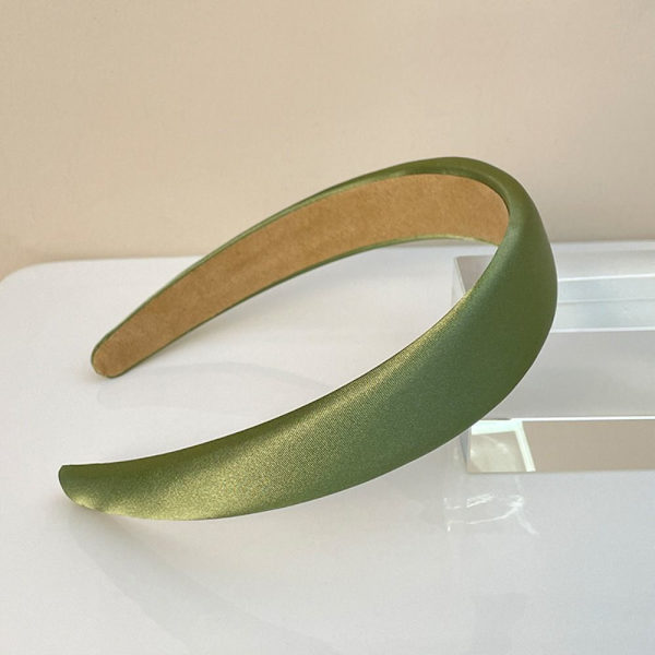 Satin Pannband Breda Pannband GRÖN Green