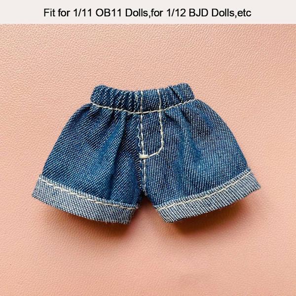 Dolls Wear Shorts Doll Jeans Shorts HVIT White