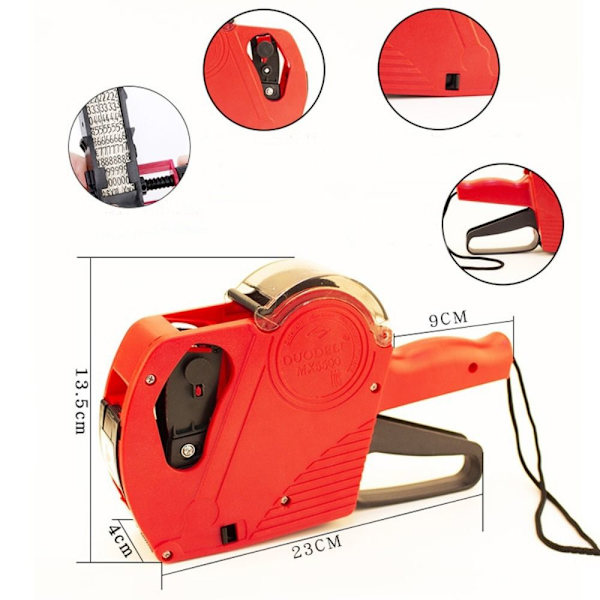 Hintalappu Labeller Price Gun PUNAINEN red