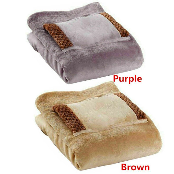 USB Elfilt Mjuk Tjockare Elmatta brown