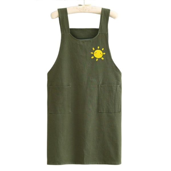 Køkkenforklæder Voksentaljeforklæder ARMY GREEN army green