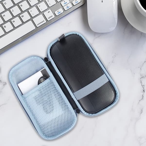 Bluetooth högtalare förvaringsbox Case SVART Black