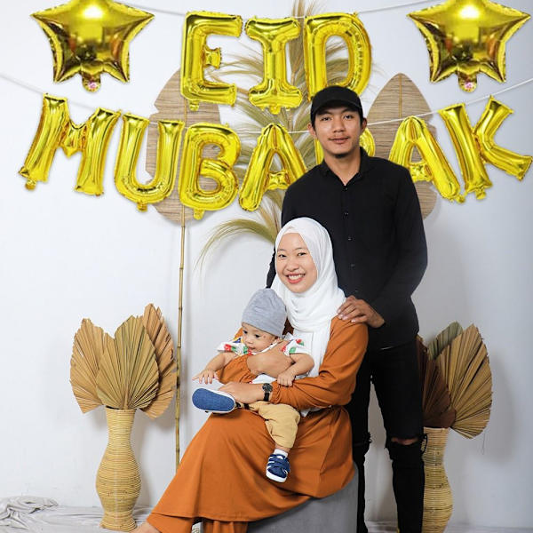 Eid Mubarak Eid Ballonger SØLV SILVER