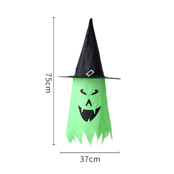 LED Halloween dekoration Blinkende lys Gypsophila Ghost green