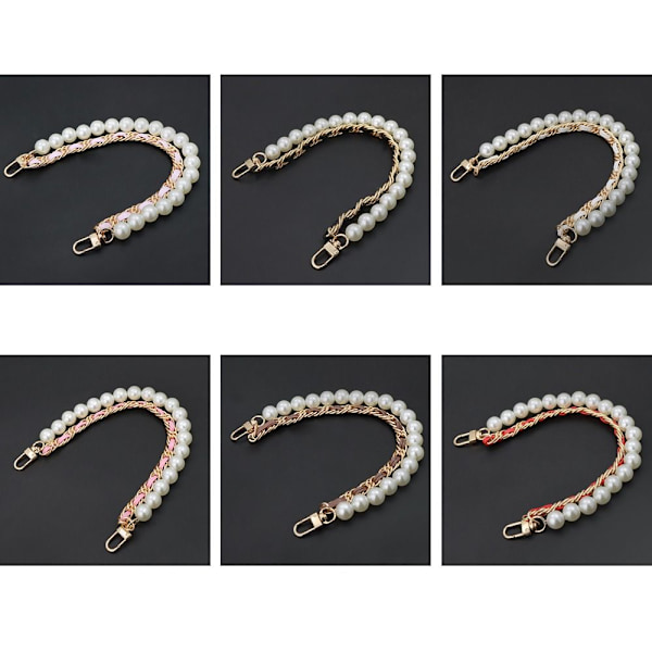 Pearl Strap Tasker Håndtaskehåndtag RØD Red