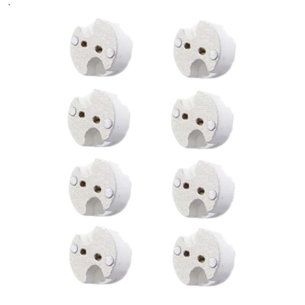 8 st Bas Sockel Trådanslutning Halogen