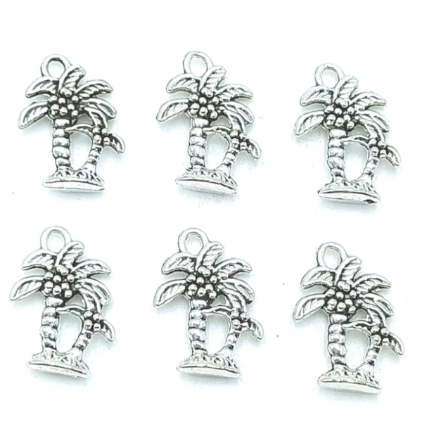 50 stk 18 X 13 mm Palm Tree Charms Coconut Tree Anheng
