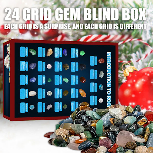 Adventskalender Naturliga Kristallstenar Blind Box