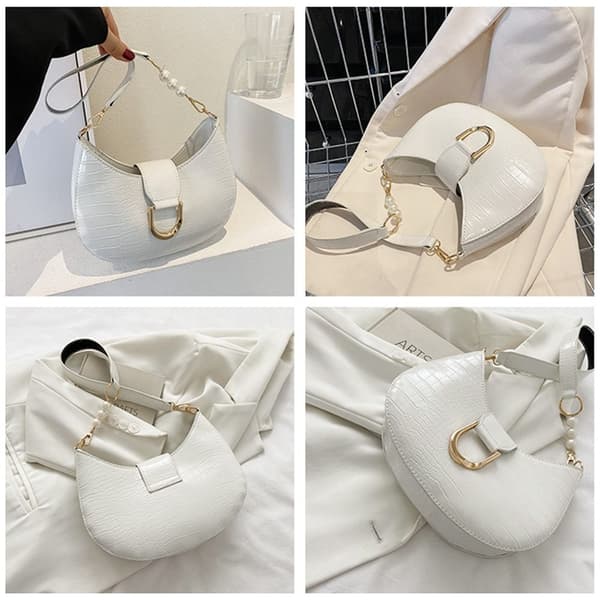 Axelväska Handväska VIT white