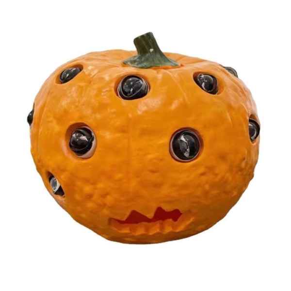 Halloween græskar dekorationer Skræmmende Halloween græskar TOØJET Two-eyed pumpkin