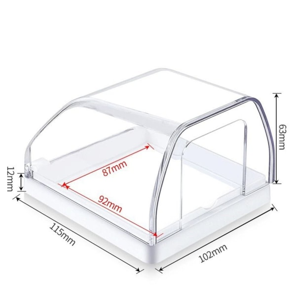 Strömbrytare Cover Sockel Vattentät låda TRANSPARENT transparent