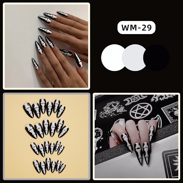 Halloween tekokynnet Pumpkin Nails WM-55 WM-55 WM-55