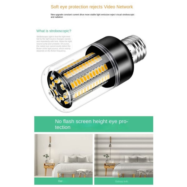 LED mais lyspærer mais lampe E27-5W-HVIT LYS E27-5W-HVIT E27-5W-White Light