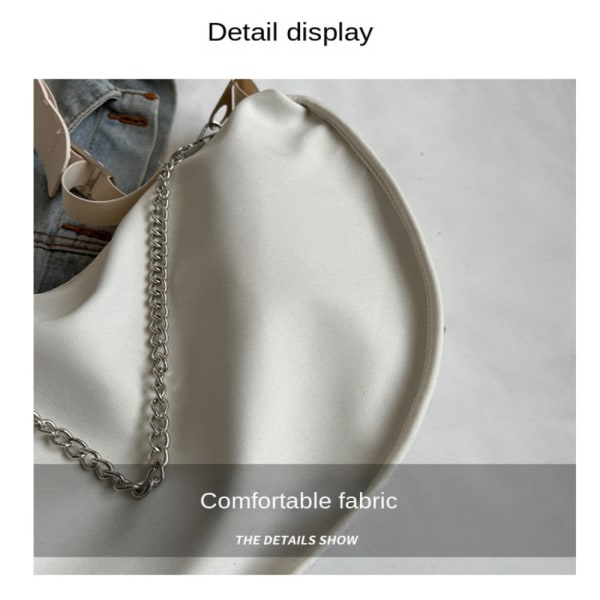 Lærredstaske Crossbody-taske HVID White