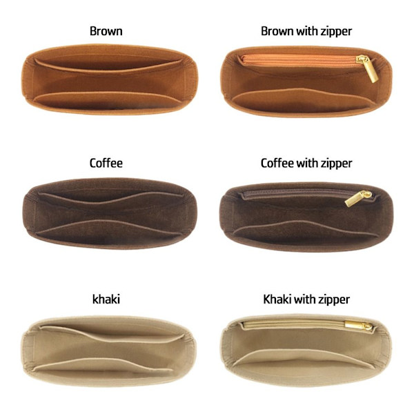 Filt Insert Flap Handväska Iiner KAFFE KAFFE coffee