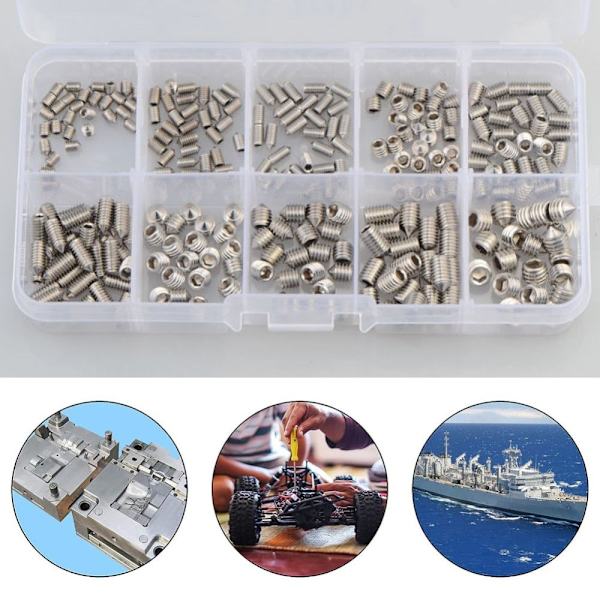 260 kpl set set kuusiokantaruuvit ruuvit