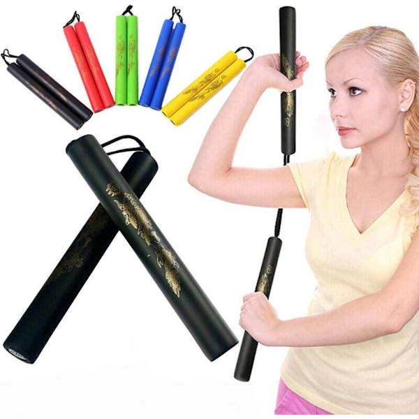 Vaahtomuovi Nunchakus Fitness Nunchucks SININEN Blue