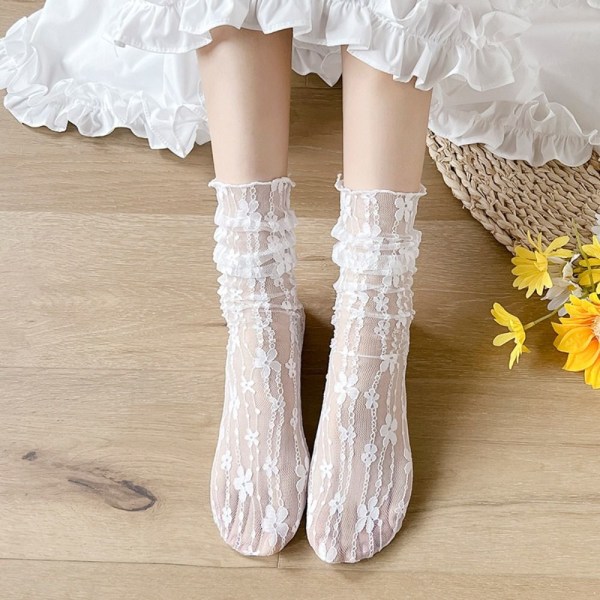 2kpl Sukat Lolita WHITE white