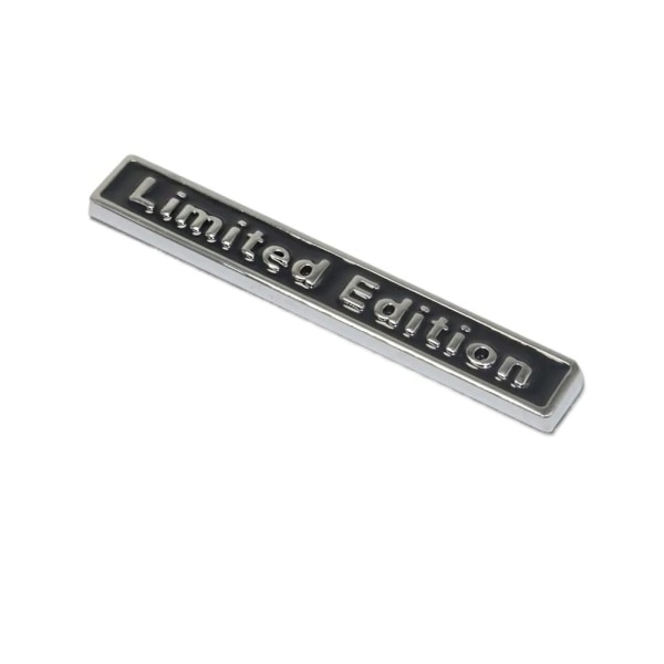 Bil Limited Edition-klistremerke Limited Edition Metal Badge SVART Black