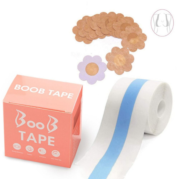 5M Breast Lift Tape BH-mærkatape BLÅ B B blue B-B