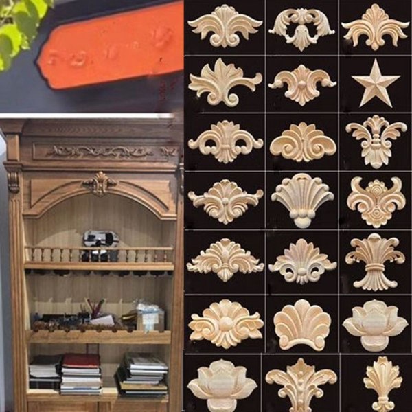 Träsnidade hantverk Träfigurer Hantverk 3 3 3