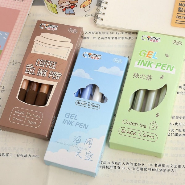 4 STK Gelpenn Kulepenn 05-REFILL(10STK) 05-REFILL(10STK) 05-Refill(10PCS)