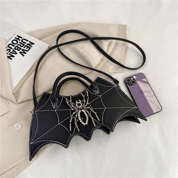 Halloween Crossbody Bag Top Handle Bag VALKOINEN White