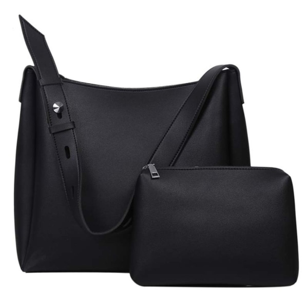 Leather Tote Bag Skulderveske HVIT white
