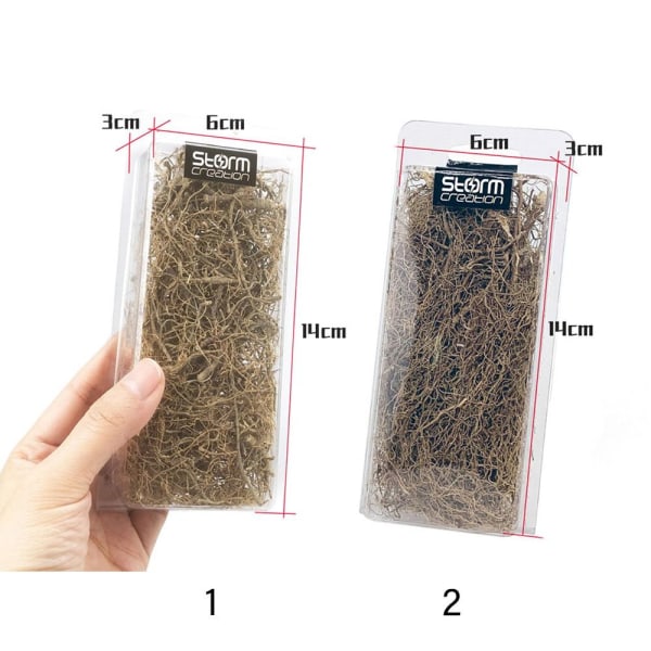 1 Box Miniatyr vissna rotting Simulering Träd Vines rötter 2 2 2