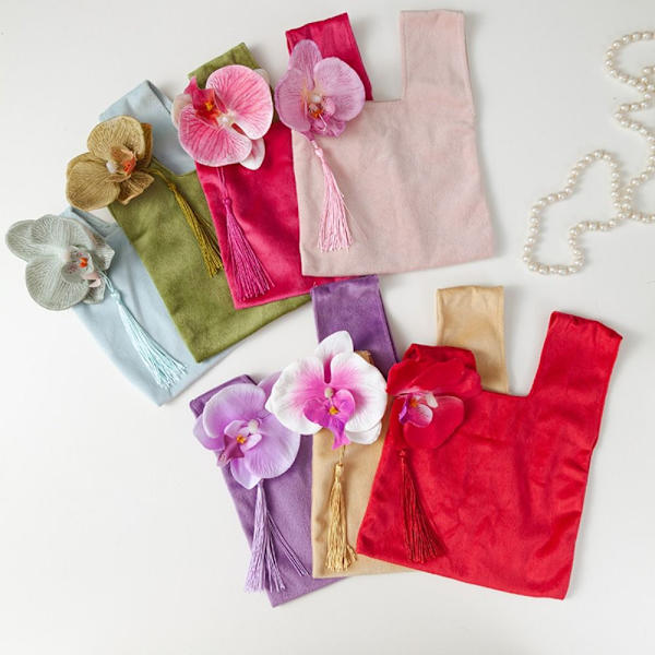 Velvet Candy Bag Candy Lahjakassi ROSE RED Rose Red