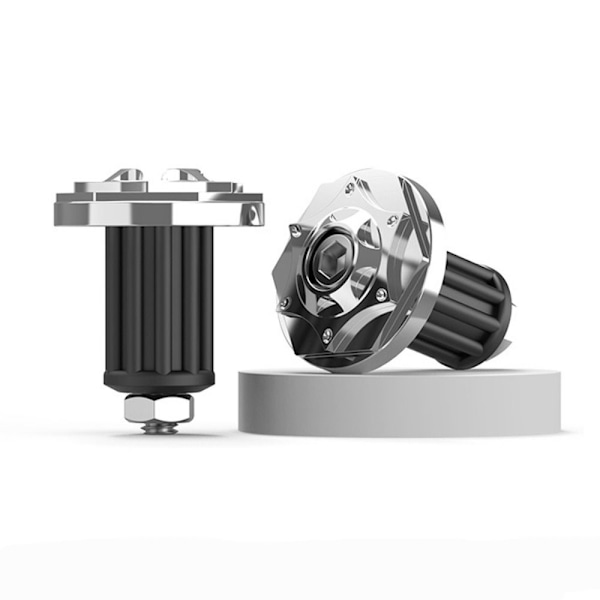 2kpl moottoripyörän ohjaustangon cap, SILVER silver