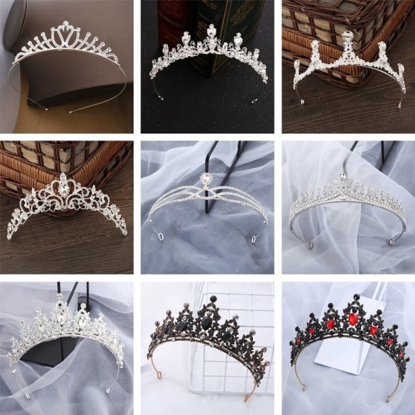 Rhinestone Hair Hoop Morsiamen hiustarvikkeet 06 06