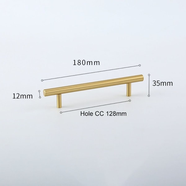 Håndtak Skuff HUL CC 128MMD D Hole CC 128mmD