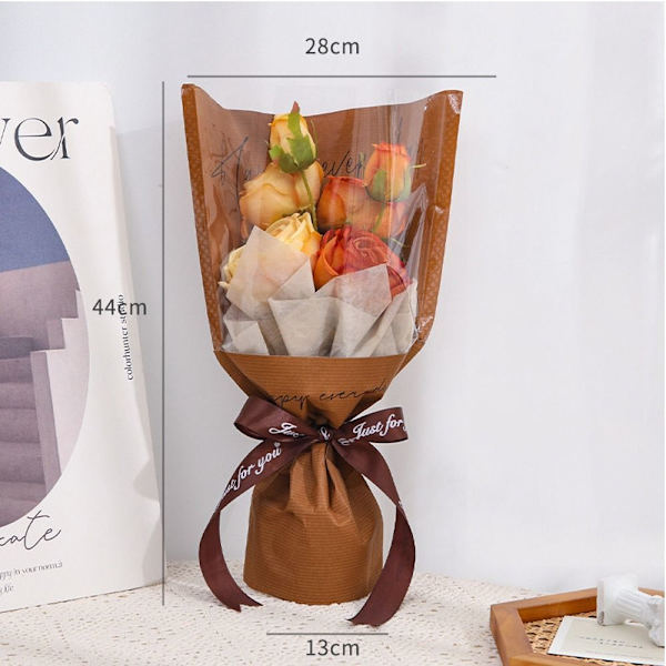 20/30 STK Rose Packing Sleeve Bag Buket Pakkepose KAFFE Coffee Multiple-Multiple