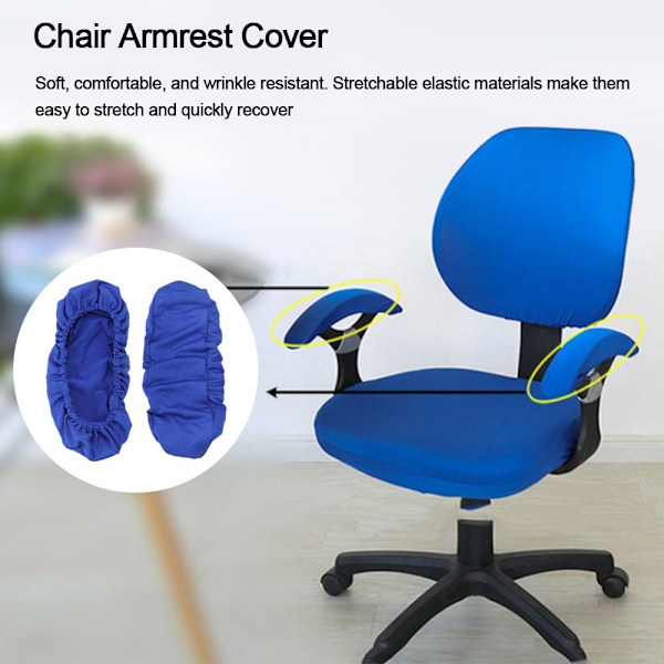 1 Stk Stol Armlenetrekk Stol Armtrekk BLÅ LANG LANG blue Long-Long