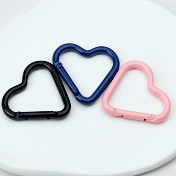 5 stk Spring Heart-Ring Spænder Karabinhage 3 3 3