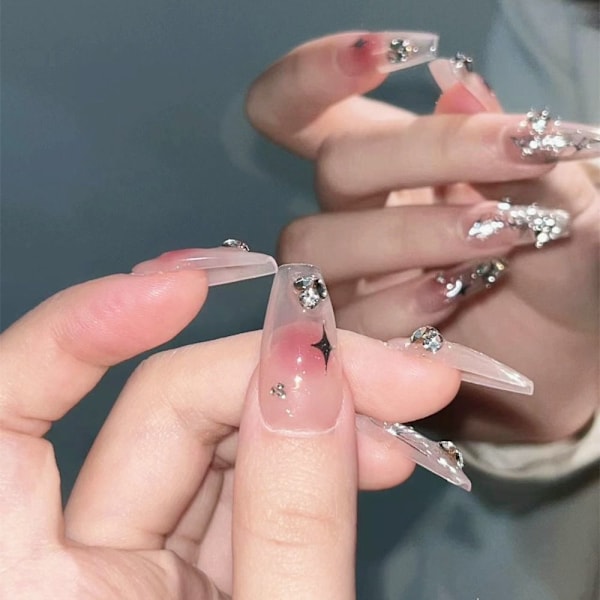 Fake Nails pitkät ranskalaiset 1 1 1