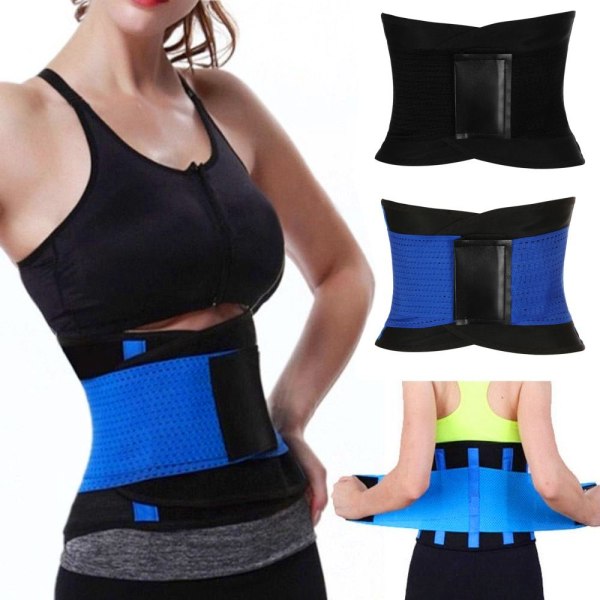 Midja Slim Trimmer Midje Cincher Trainer BLÅ XL blue XL