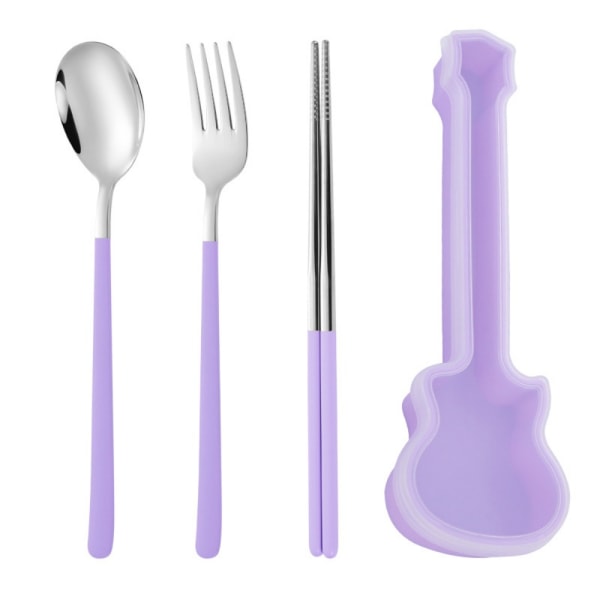 3st/ set bestick med gitarrlåda Skedgaffel Ätpinnar set 4 4 4