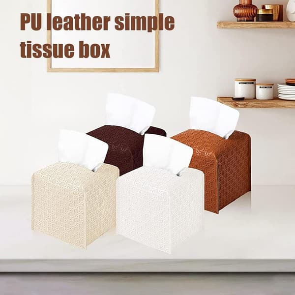Servietopbevaringsbeholder Tissue Box SORT black