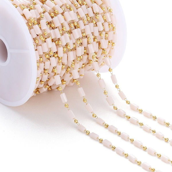 1Meter Cube Beads Chains Bead Chain HVID white