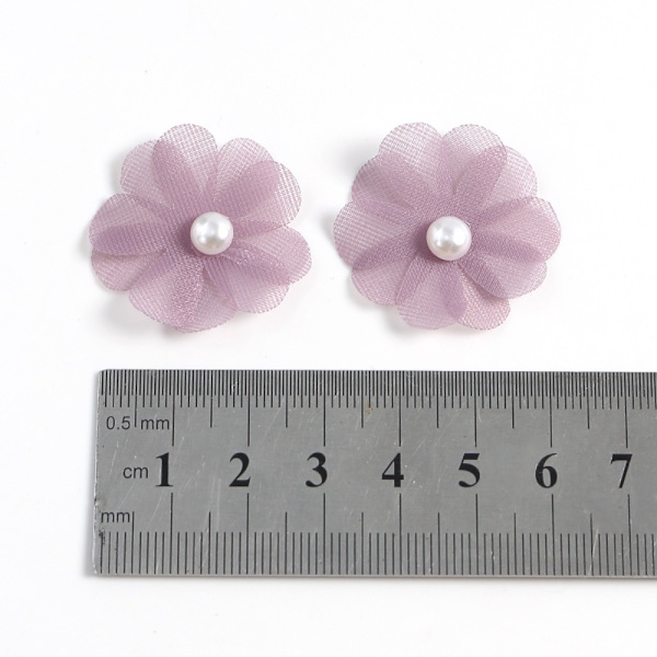 50 stk Rose falske blomster DIY Crafts Decor LILLA Purple
