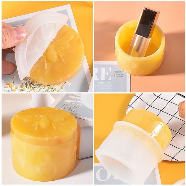 Bee Jar Mold Oppbevaringsboks Mold Gips Mold