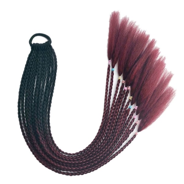 Färgad Pigtail hästsvans Twist Braid Hårrep 6 6 6