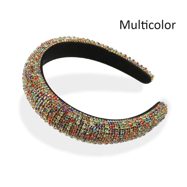 Rhinestone Pearl Haiband Wedding Headdress Full Crystal multicolor