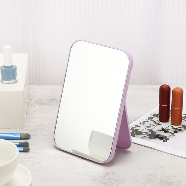 Foldbart Makeup Spejl Kvadratiske Spejle BLÅ blue