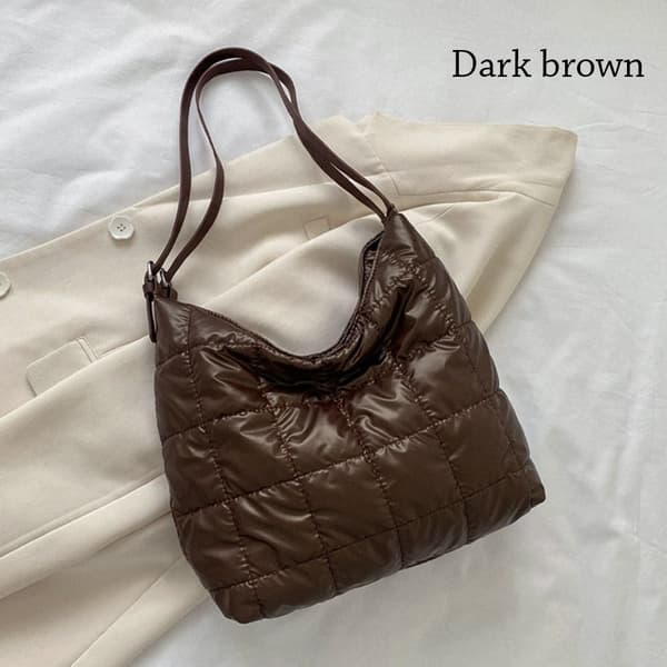 Axelväskor Underarmsväska MÖRKBRUN dark brown