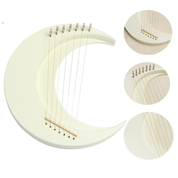 7 stråkinstrument Musical Lyra Grekland Lyre Harp
